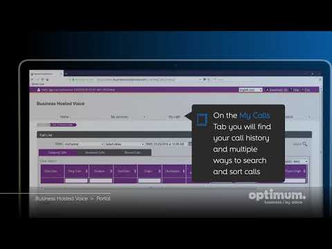 Optimum Business Hosted Voice Tutorial Chapter 1 - Portal