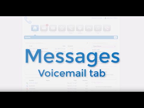 UCaaS Training - Basic User: Messages - Voicemail Tab (3 of 10)